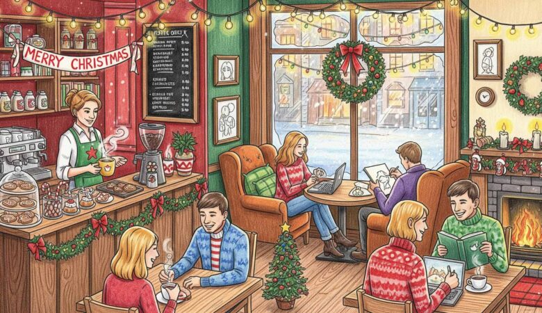 Starbucks Christmas cafe