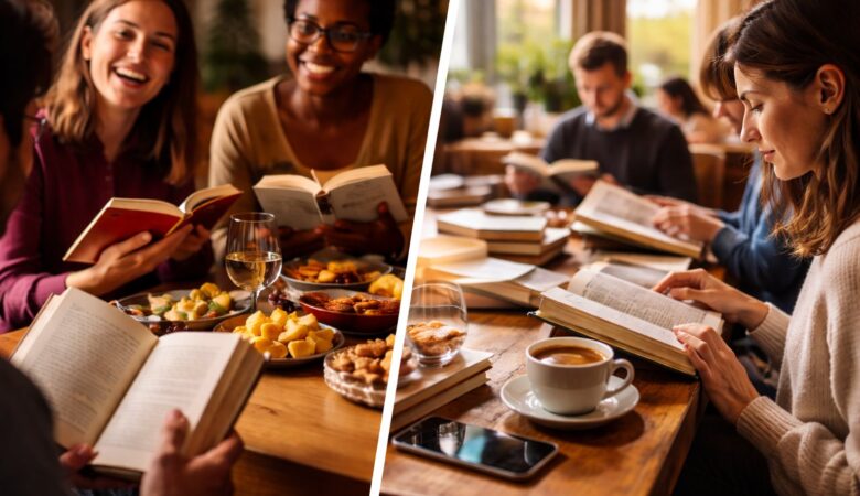 silent book club vs traditional book club reading group comparison
