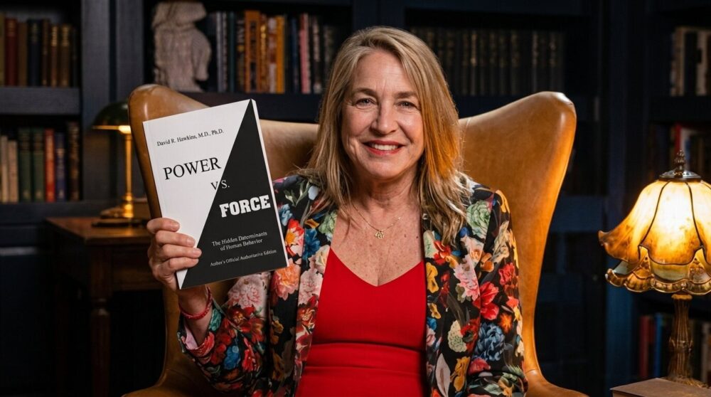filmmaker Marcia Kimpton reflecting on consciousness frequency and spiritual transformation through literature