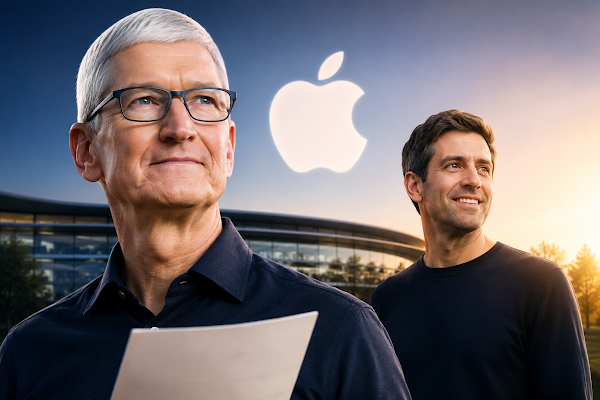 Tim Cook speaking at Apple Park