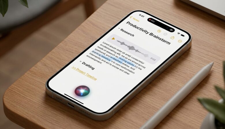 Apple Notes AI features for transcription, summaries, and smarter organization