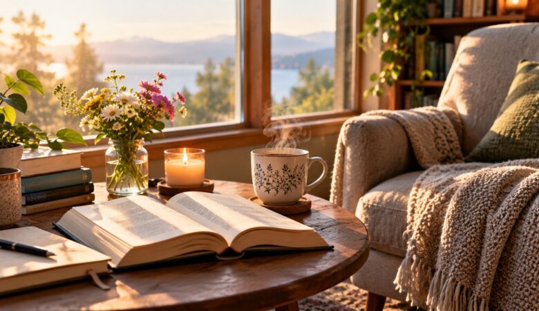 Books and small rituals for a calmer daily reading routine
